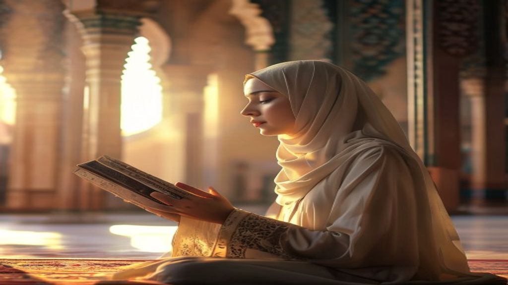 Gambar hati tenang dalam Islam